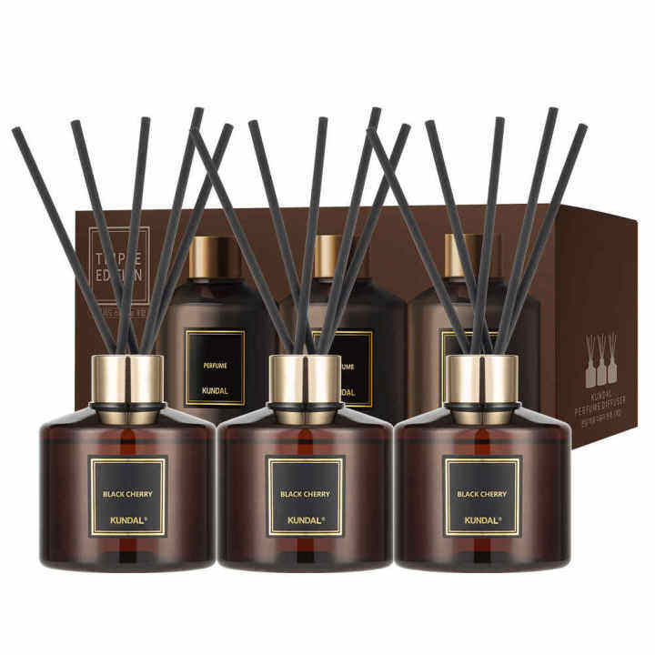 [Korean Origin] Kundal Perfume Diffuser 200ml 3ea + Textile Stick 15ea ...