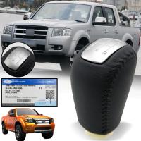 * ของแท้ * หัวเกียร์ หนังเย็บ 5 ระดับ รุ่น ฟอร์ด เรนเจอร์ FORD RANEGR XL XLT WILDTRAK ปี 2006 - 2011 สีดำ ตัดบรอนซ์ จำนวน 1 ชิ้น