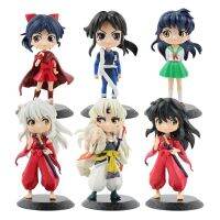 ของเล่นตุ๊กตาขยับแขนขาได้อนิเมะรุ่น Inuyasha Higurashi Kagome Miroku Sesshoumaru ของเล่นรุ่น Q ตุ๊กตาการ์ตูนตกแต่งเดสก์ท็อปของขวัญ