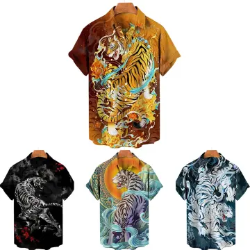  HYPERFAVOR Smart Tiger Shirts for Men- Collared Tiger