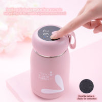 Cute Thermos Cup 304 Stainless Steel kawaii Water Bottle Vacuum Flasks Coffee Milk Juice Tea Tumbler Girl Children Gift 320ML