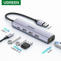 Ugreen USB Ethernet Adapter 1000Mbps Network Card RJ45 Lan HUB USB 3.0 Ethernet for Laptop PC Xiaomi Mi Nintendo Switch