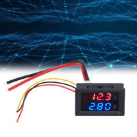 Digital Voltmeter Ammeter Dual LED Display เครื่องวัดค่าแอมแปร์แรงดัน DC 0V‑100V