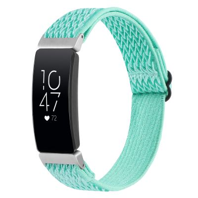 สำหรับ Fitbit Inspire 2 Buckle Wave Braided นาฬิกาไนลอน Band (สีเขียวทหาร)