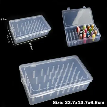 2 Pcs Sewing Thread Spool Box With 42 Axis Transparent Sewing Thread Box  Storage Sewing Thread Spool Sewing Thread Storage Box For Storage Spool