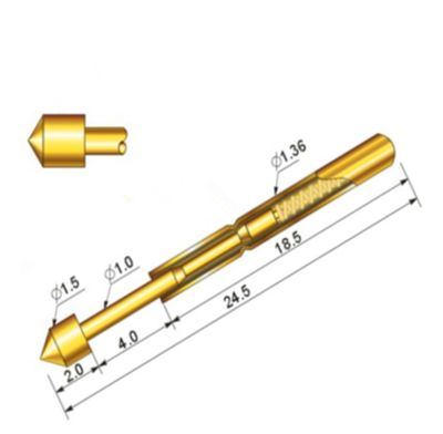 【LZ】 100/PCS/bag PA160-E2 Spring Test Probe Length 24.5mm Dia 1.36mm Metal Brass Home Durable And Convenient Probe