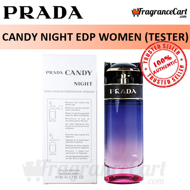 Prada Candy Night EDP for Women (80ml Tester) Eau de Parfum Blue [Brand New  100% Authentic Perfume/Fragrance] 