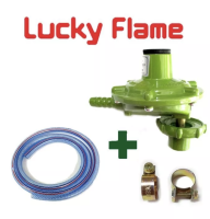 ส่งฟรี !! หัวปรับแก๊ส Lucky Flame รุ่น L-326P ใช้ต่อกับถังปิคนิค 4 kg.ชนิดแรงดันต่ำแบบเกลียว หัวปรับปิคนิค (หัวปรับ+สาย2ม.+แหวน)