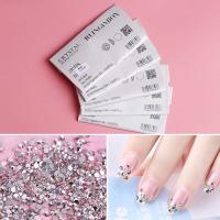 2020 New 1 Pack Flatback 3D Glass Swarovsky DIY Nails Rhinestones Art Decoration Shiny Crystal Stones Gems Manicure