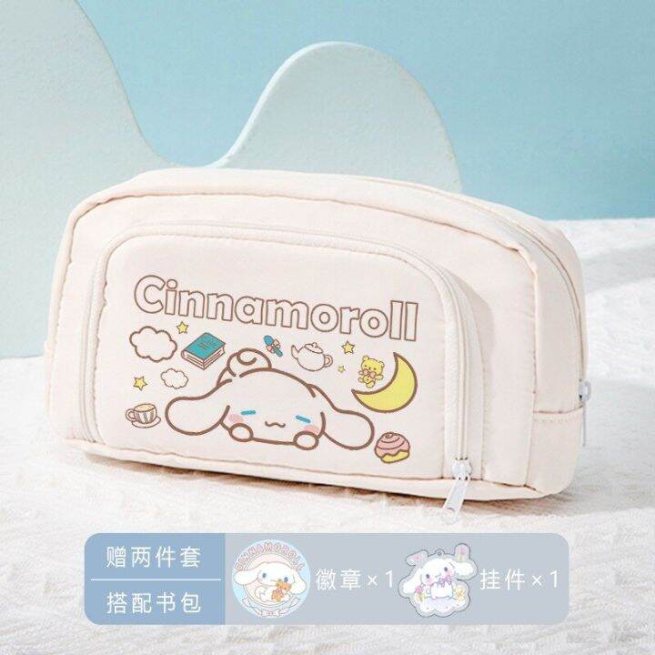 Sanrio Cinnamoroll Pen Bag Cartoon Cute Anime Stationery Storage Bag