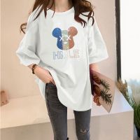 [AMYGO] 2023  M-5XL Plus Size Women T shirt Perempuan Clothes Loose  Murah Wanita Lengan Pendek Baju  Tshirt Woman Tops Girls Student Korean Style Ladies Kurung Moden 宽松T恤女裝上衣女生短袖衣服