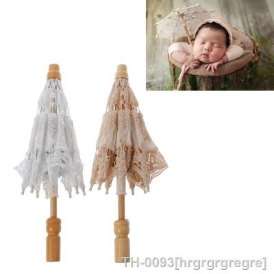 ✿۞ hrgrgrgregre Adereços para fotografia de bebês recém-nascidos guarda-chuva renda acessório fotos em estúdio infantil