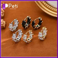 PETI JEWELLERY เรขาคณิตรูปตัวซี Lymphcvity แม่เหล็กบำบัดต่างหู ที่เจาะรู กดจุดหู Lymphvitic isch Earrings ประณีตประณีตประณีต ส่งเสริมการล้างพิษ ต่างหูลดไขมัน สำหรับผู้หญิง