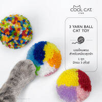 บอลแมว บอลไหมพรม 3 ชิ้น (Cat Toy)