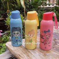 Portable water bottle ขวดแก้วใส่น้ำดื่มพกพา ใส่ได้ทั้ง ร้อน/เย็น ขวดเเก้วทำความสะอาดง่าย ไม่สะสมเชื้อโรค ขนาด 350 มล.มี 3 สี