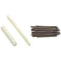 1 Set Ivory Bone Bridge Saddle and Nut &amp; 1 Set 2.9MM Acoustic Electric Guitar 24 Frets Fret Wire Fret Wire Set