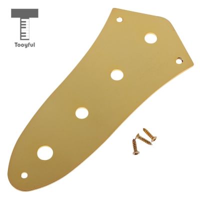 ‘【；】 Tooyful 4 Holes Vintage Control Plate Metal For Jazz JB Style Bass Instrument Accessories