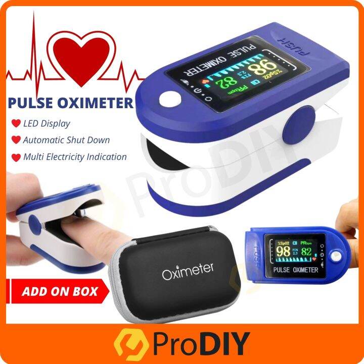 Portable Finger Pulse Oximeter Fingertip Heart Rate Blood Oxygen ...