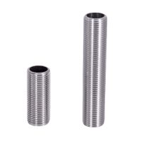 1/4 3/8 1/2 3/4 1 -2 BSPP Male 30 40 50-150mm 304 Stainless Steel Full Thread Nipple Barrel Nipple Pipe Fitting Water Tank