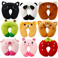 №❖ 9 Colors Soft Car Travel Pillows U-Shaped Plush Sleep Neck Protection Pillow Office Cushion Cute Lovely for Children/Adults