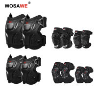 WOSAWE Motorcycle Knee Elbow Pads Protector Cycling Roller Skate Ski Snowboard Bike Volleyball ce Support Adjustable Straps