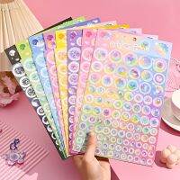 สติกเกอร์ Dot Bule 2ชิ้น Paster วงกลมโปสเตอร์ขนาดใหญ่