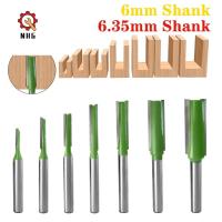 เครื่องตัดแกะสลักไม้บิตเราเตอร์ทังสเตนคาร์ไบด์ Shan เครื่องตัดไม้6Mm/6.35Mm เครื่องตัดมิลลิ่งเครื่องมือดอกสว่านเจาะไม้แกะสลักบิตเราเตอร์สำหรับงานไม้