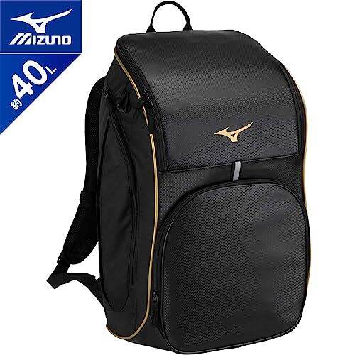 mizuno-กระเป๋าเป้สะพายหลังแบบทีม-กระเป๋าเป้สะพายหลังแบบสังเคราะห์40กระเป๋าสะพายหลังหนังแท้จุได้เยอะสำหรับกีฬาทุกเพศกิจกรรมในคลับกระเป๋านักเรียนเดินทาง33jd3108สีดำ-x-สีทอง