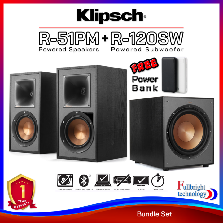 Klipsch R51PM (Speakers) + Klipsch R100SW / R120SW (Subwoofer) บันเด
