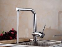 ☎№♝ kitchen 360 degree rotation 100 brass chrome polished basin sink faucet mixer taps 2015 new arrive.1pcs/lot