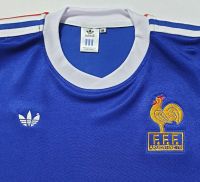 เสื้อฟุตบอลฝรั่งเศส 1978 ย้อนยุค ชุดเหย้า รูปถ่ายใหม่จากสินค้าจริง France 1978 home Retro football shirt vintage jersey AAA Thailand Quality