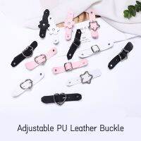 1pcs PU Leather Star Heart Flower Shaped Buckles Woman Coat Cuff Skirt Cap Adjustable Buckles Clothing Shoes DIY Sewing Supplies