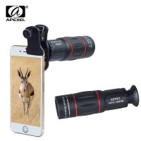 APEXEL Universal HD Mobile Phone Lens 18X Monocular Telescope Phone Camera Lens for iphone14 13 Travelling Concerts Sports Event Smartphone Lenses