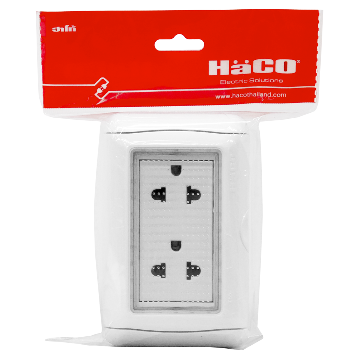 haco-หน้ากากกันน้ำ-3-ช่อง-pr-w222r-s-e20