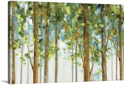 งานศิลปะพิมพ์ต้นไม้แบบศิลปะบนผืนผ้าใบสำหรับติดกำแพงเรียนป่าไม้