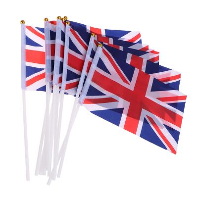 50Pcs Union Jack Hand Waving Flag Royal Jubilee Uk Gb Great Britain Flags Waving Flag Uk Hand Flags สำหรับกีฬาการแข่งขัน
