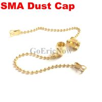 10 pcs /lot RF Connector  SMA Dust cap with chain Full Goldplated SMA metal protective cap Connector Plug Electrical Connectors