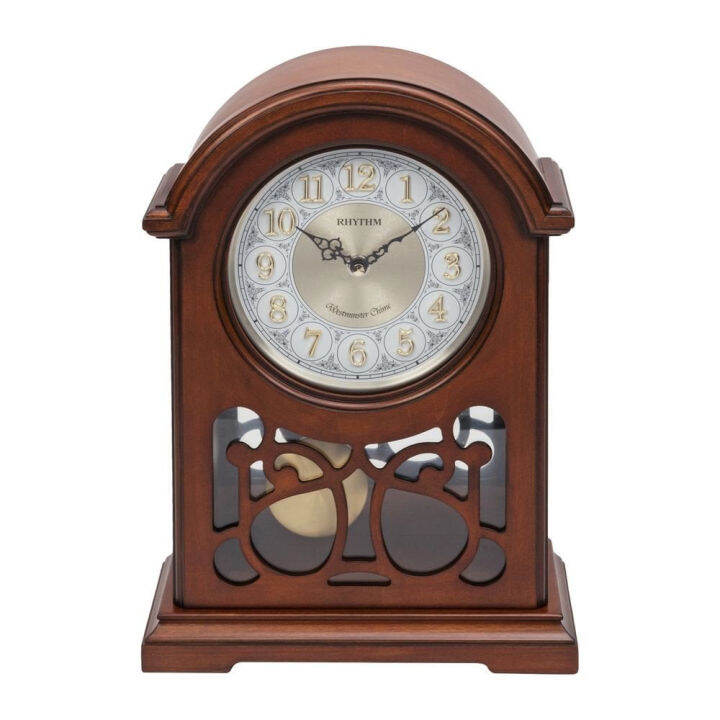 Rhythm Table Clock Wooden Westminster Chime RTCRJ754NR06 Lazada