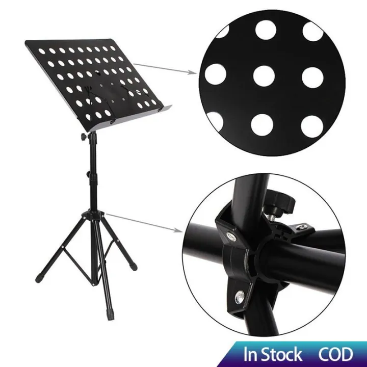 【Quick Send】Metal Folding Music Stand Portable Adjustable Height