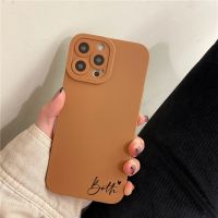 [Chaoke digital branch] ชื่อความรักที่กำหนดเองสำหรับ iPhone 13 Pro Max Case 11 12 Mini 8 Plus ซิลิโคนหรูหรา Coque สำหรับ iPhone 11 Pro Funda 7 8 X XR SE2