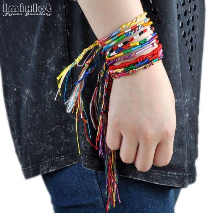 10-20-30pcs-diy-charm-rope-bracelet-multicolor-thread-friendship-bracelets-braided-cord-handmade-bracelet-fashion-jewelry-gift