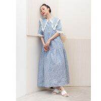 Lada.Studio Enola dress - Gypsophila 100% Linen (ชุดมีซับใน)