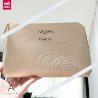 ???  ของแท้  Lancome Absolue Bag #Gold   กระเป๋าใส่เครื่องสำอางสีทองเรียบหรู จากลังโคม ผลิตจากวัสดุคุณภาพดี ???