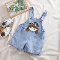 DIIMUU ฤดูร้อนแฟชั่น 1 2 3 ปีเด็กทารก Overalls การ์ตูนสั้นกางเกงทารกเด็กวัยหัดเดิน Bottoms เสื้อผ้าเด็กผู้หญิงกางเกงขาสั้น