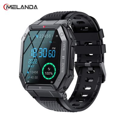 ZZOOI MELANDA 2023 New Bluetooth Call Smart Watch Men Sports Fitness Tracker Custom Dial IP68 Waterproof Smartwatch for Android IOS