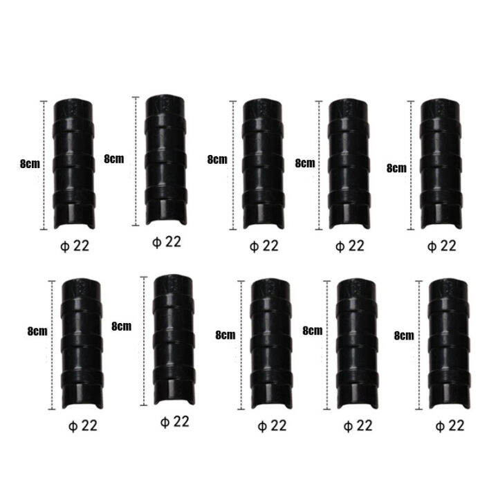 10x Greenhouse Plastic Black Snap Clamp for PVC Pipe Greenhouse Frame
