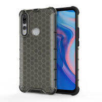 CaseสำหรับHuawei Y9 นายกรัฐมนตรี 2019 รังผึ้งไฮบริดที่มีความทนทานเกราะCaseปกTPU + PCกันกระแทกหนักคุ้มครองปลอก