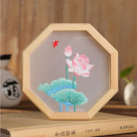 Yarn Beginner Embroidery Kit With Hoop Hand Embroidery Kits Wooden Frame Chinese Needlework Diy Sewing Material Home Decoration