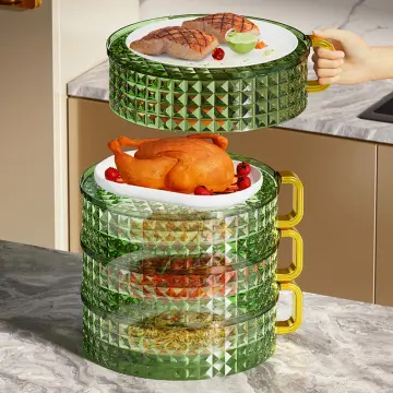 Keeping Fresh Food Preservation Tray with Wrap Storage Tray Spacer  Organizer Food Preservate Refrigerator Trays Kitchen