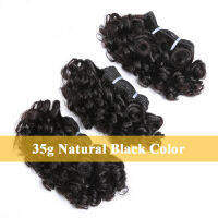 Bouncy Curly Hair Bundles Double Draw Indian 6นิ้วสั้น Remy ผมต่อธรรมชาติสีดำสีน้ำตาลจัดส่งฟรี